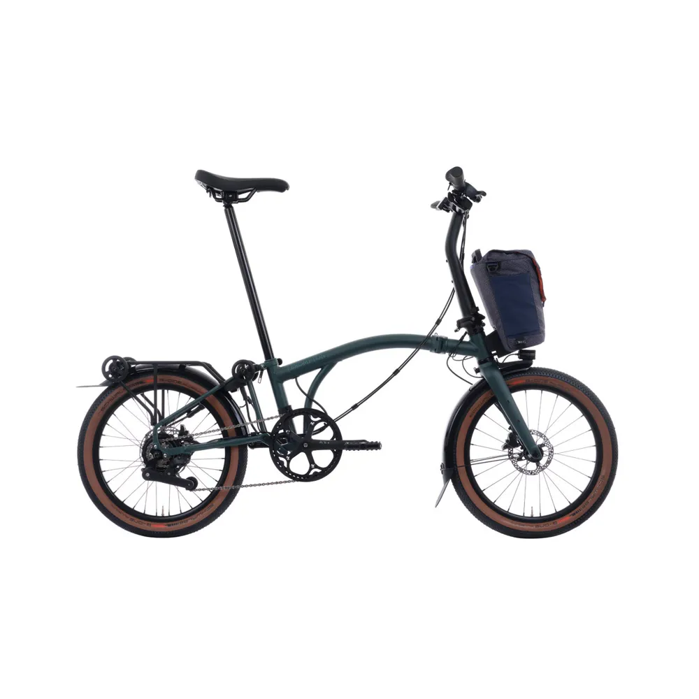 uPRISE Bikes Brompton G Line 4 Speed SuperRoll Bar Control 2026 Electric Folding Bike - Green | Price match, 365 day return s, 18-Month Warranty, Finance Available & Free UK Delivery