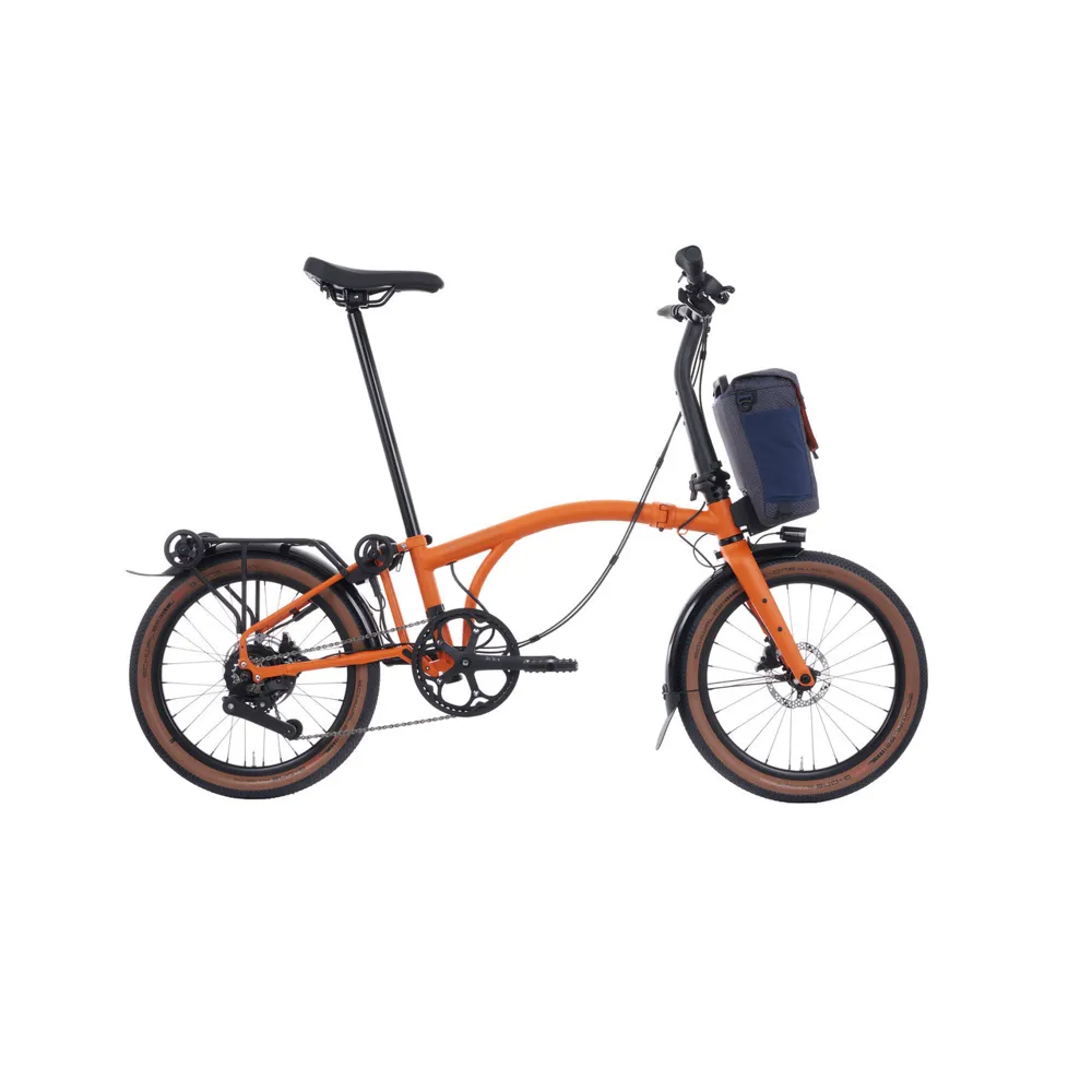 uPRISE Bikes Brompton G Line 4 Speed SuperRoll Bar Control 2026 Electric Folding Bike - Orange | Price match, 365 day returns, 18-Month Warranty, Finance Available & Free UK Delivery