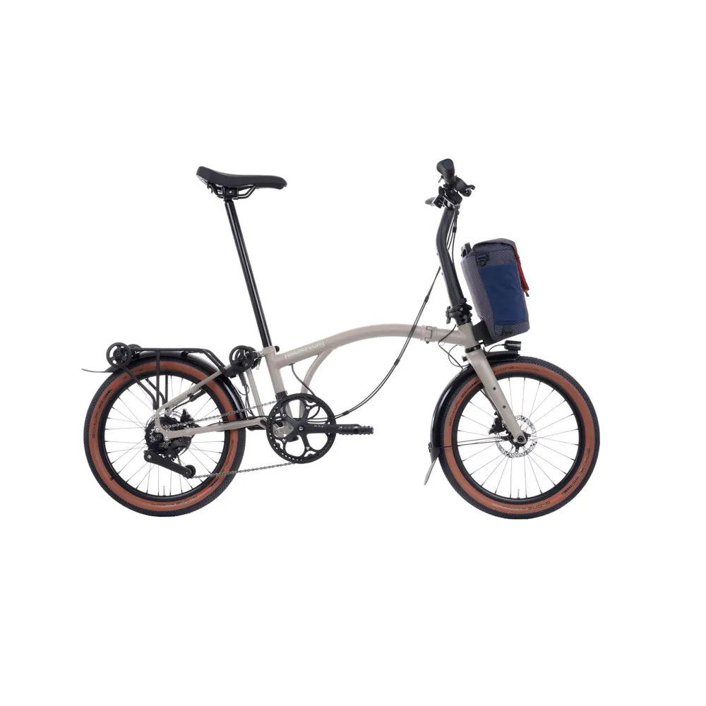 uPRISE Bikes Brompton G Line 4 Speed SuperRoll Bar Control 2026 Electric Folding Bike - White | Price match, 365 day return s, 18-Month Warranty, Finance Available & Free UK Delivery