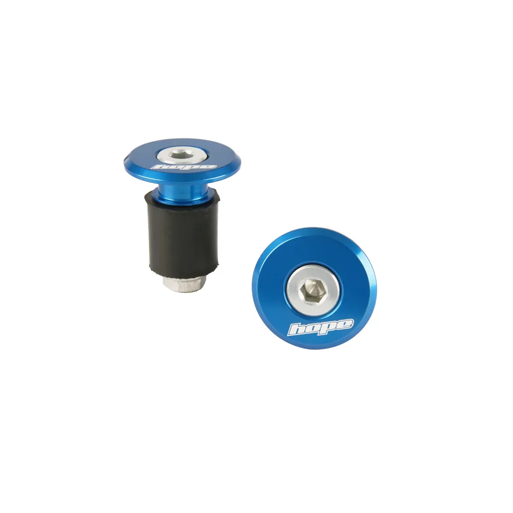 uPRISE Bikes Hope Grip Doctor Bar End Plugs - Pair - Blue | Price match, 365 day return s, 18-Month Warranty, Finance Available & Free UK Delivery
