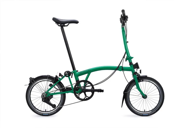 Brompton C Line 12 Speed High Bar 2026 Folding Bike -  Palm Green