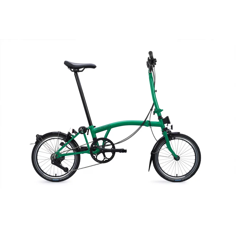 uPRISE Bikes Brompton C Line 12 Speed High Bar 2026 Folding Bike - Palm Green | Price match, 365 day returns, 18-Month Warranty, Finance Available & Free UK Delivery