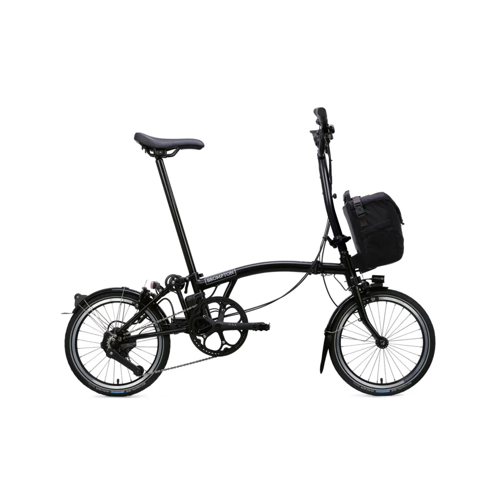 uPRISE Bikes Brompton C Line 4 Speed High Bar 2026 Electric Folding Bike - Matt Black | Price match, 365 day return s, 18-Month Warranty, Finance Available & Free UK Delivery