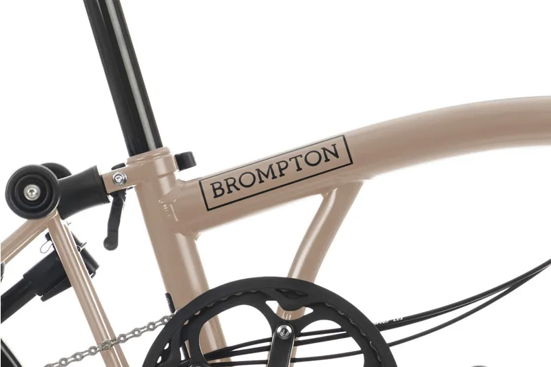 Brompton C Line 4 Speed High Bar 2026 Folding Bike  Ext.Post - Dune Sand-6