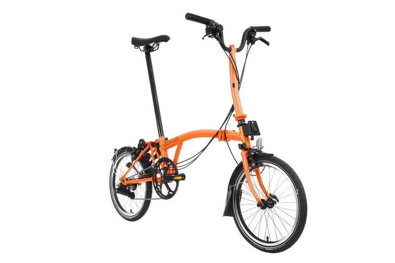 Brompton H6R C Line Explore 2025 Folding Bike Ext.Post Sunset Orange
