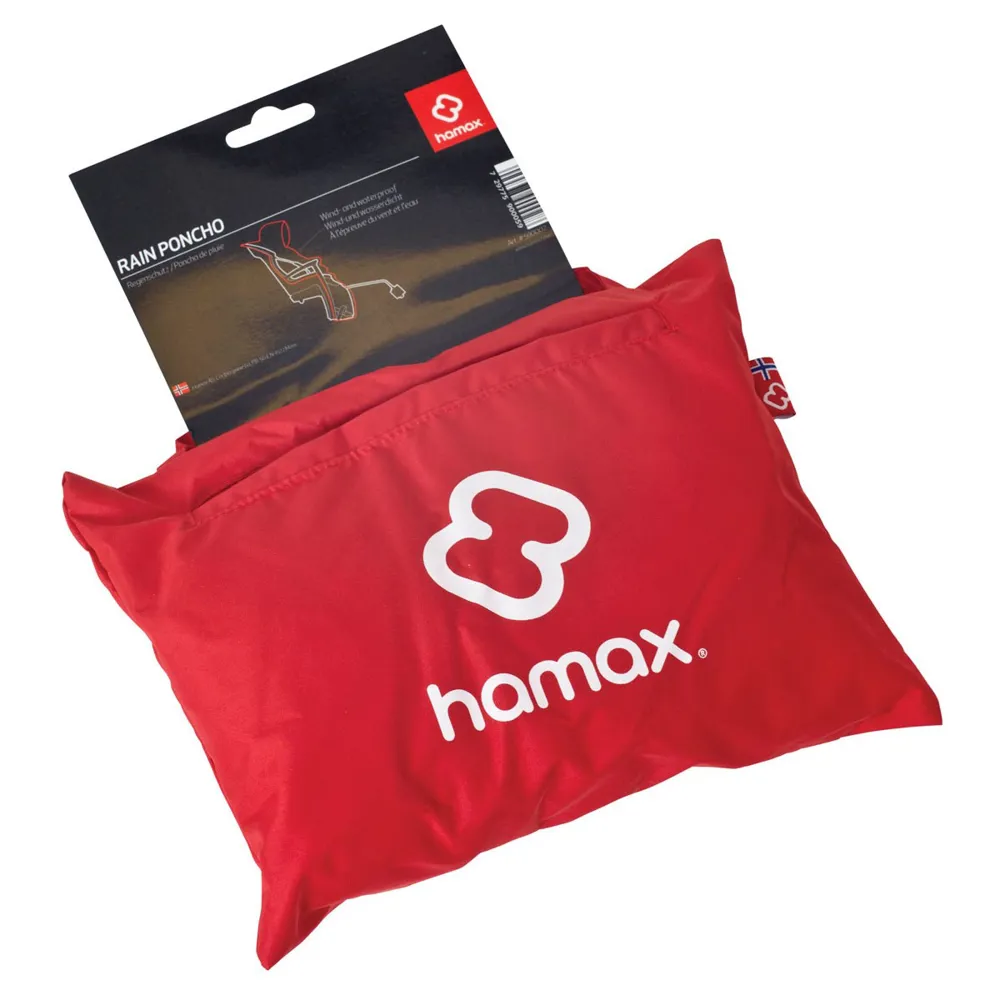 uPRISE Bikes Hamax Child Rain Poncho - Red | Price match, 365 day return s, 18-Month Warranty, Finance Available & Free UK Delivery