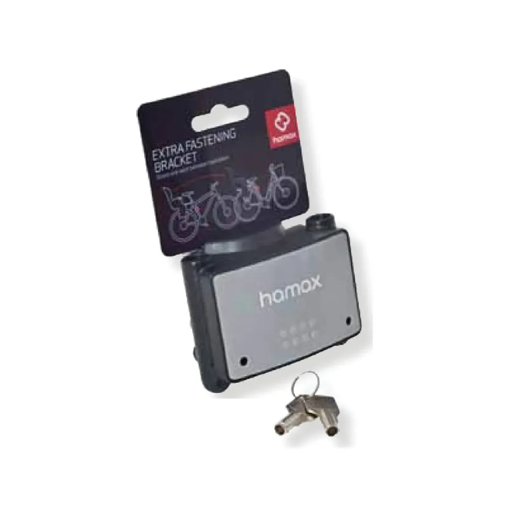uPRISE Bikes Hamax Extra Fastening Bracket - Grey/Black - Lockable | Price match, 365 day return s, 18-Month Warranty, Finance Available & Free UK Delivery