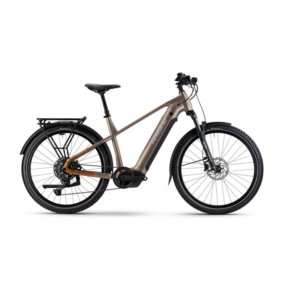 uPRISE Bikes Haibike Trekking 6.5 Crossbar 2026 Electric Hybrid Bike - Toffee/Sand | Price match, 365 day return s, 18-Month Warranty, Finance Available & Free UK Delivery