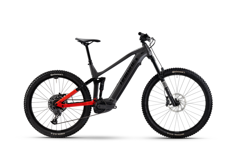 Haibike Allmtn 4 27.5/29er 2026 Electric Mountain Bike - Silver/Red/Black