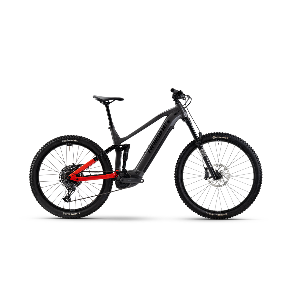 uPRISE Bikes Haibike Allmtn 4 27.5/29er 2026 Electric Mountain Bike - Silver/Red/Black | Price match, 365 day returns, 18-Month Warranty, Finance Available & Free UK Delivery