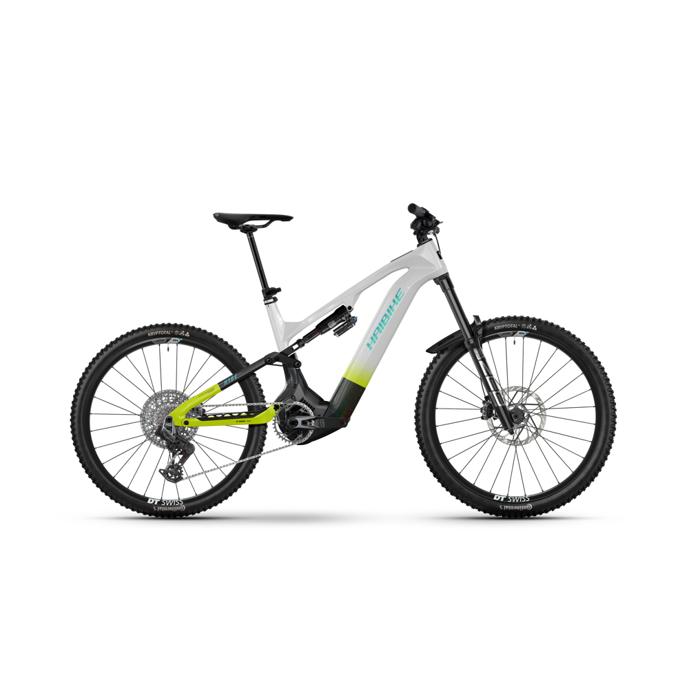 uPRISE Bikes Haibike Hybe CF 11 27.5/29er 2026 Electric MTB - White/Black/Green | Price match, 365 day return s, 18-Month Warranty, Finance Available & Free UK Delivery