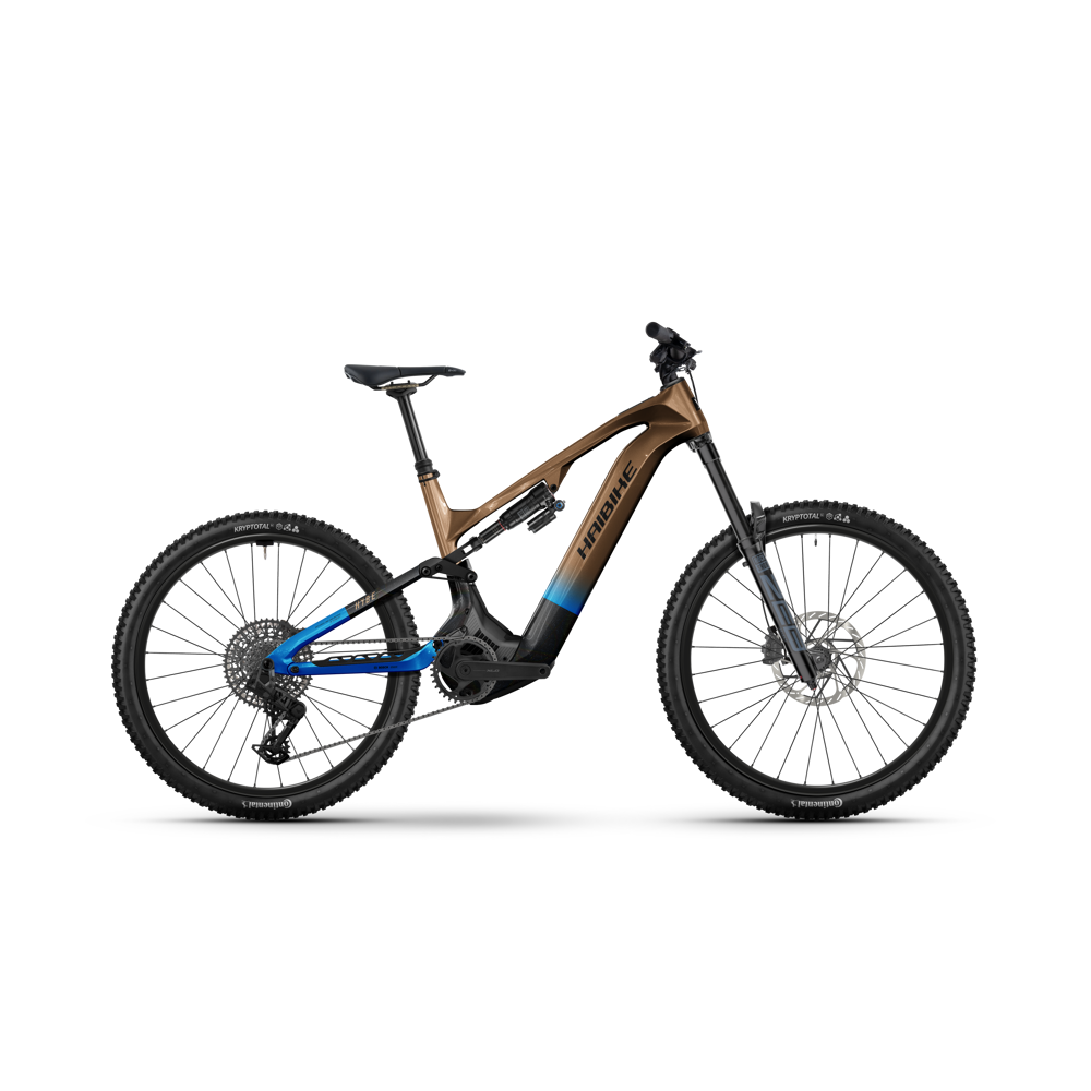 uPRISE Bikes Haibike Hybe CF 9 27.5/29er 2026 Electric MTB - Bronze/Azure/Black | Price match, 365 day return s, 18-Month Warranty, Finance Available & Free UK Delivery