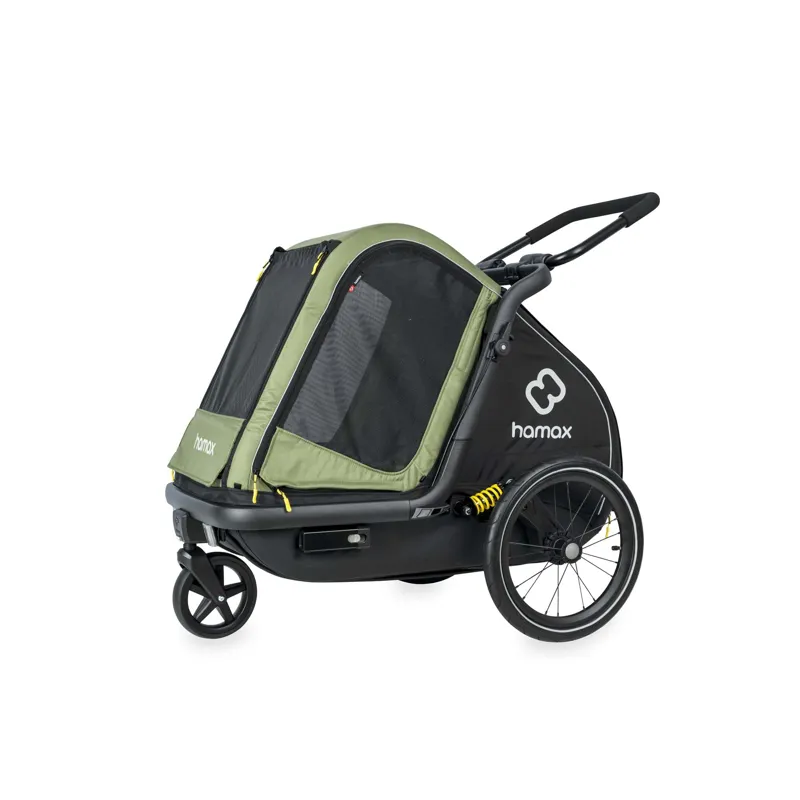 Hamax Pluto Dog Trailer For Medium Sized Dogs - Green-1