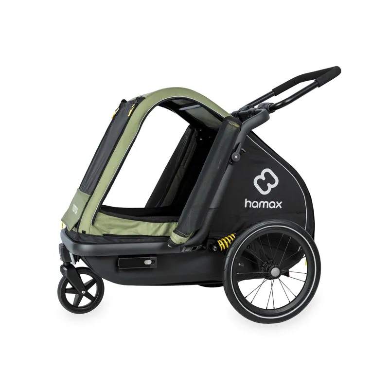 Hamax Pluto Dog Trailer For Medium Sized Dogs - Green-2