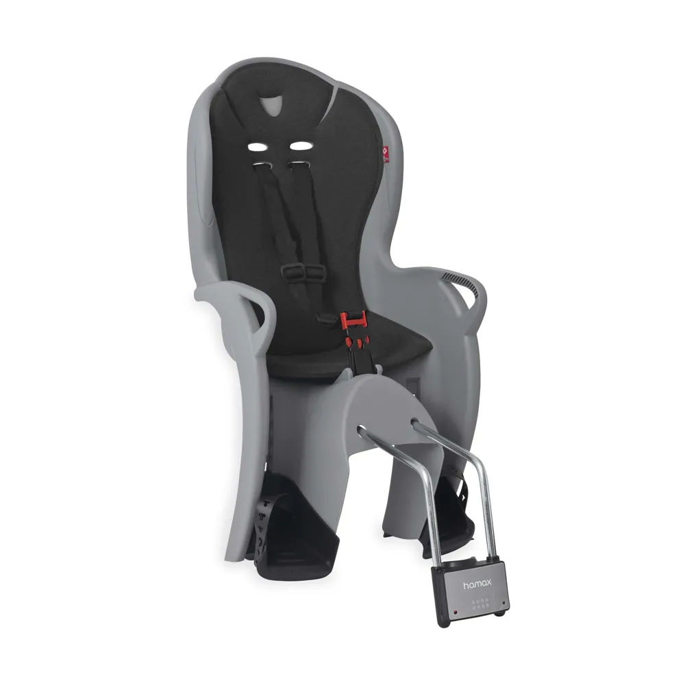 uPRISE Bikes Hamax Kiss Medium Frame Mounted Rear Child Seat - Grey/Black | Price match, 365 day return s, 18-Month Warranty, Finance Available & Free UK Delivery