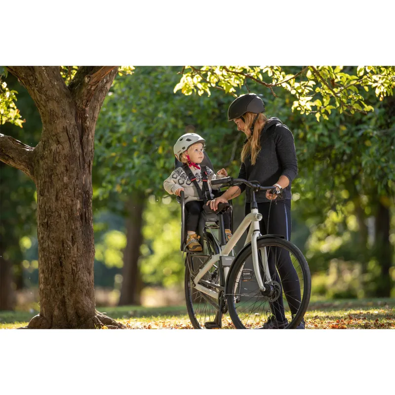 Hamax Zenith Frame Mounted Child Seat W/ Carrier Adapter - Grey/Black-3