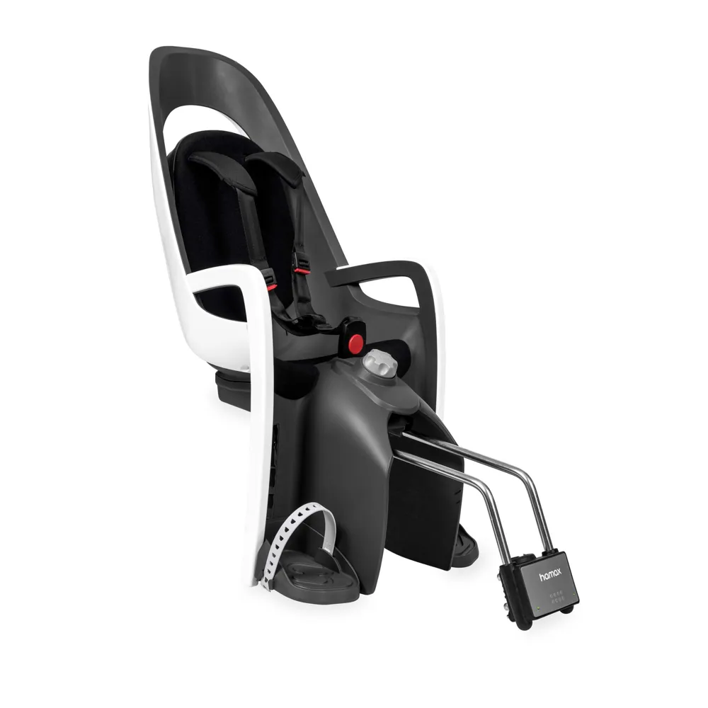 uPRISE Bikes Hamax Caress Frame Mounted Child Seat W/ Lockable Bracket - White | Price match, 365 day return s, 18-Month Warranty, Finance Available & Free UK Delivery