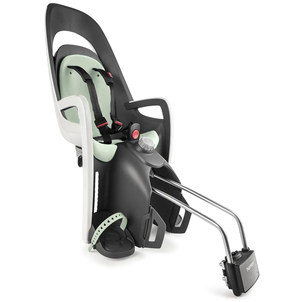 uPRISE Bikes Hamax Caress Frame Mounted Rear Child Seat - White/Mint | Price match, 365 day return s, 18-Month Warranty, Finance Available & Free UK Delivery