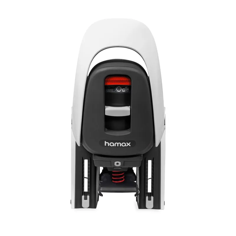 Hamax Caress Rack Mounted Child Seat W/ Carrier Adapter - White/Black-2