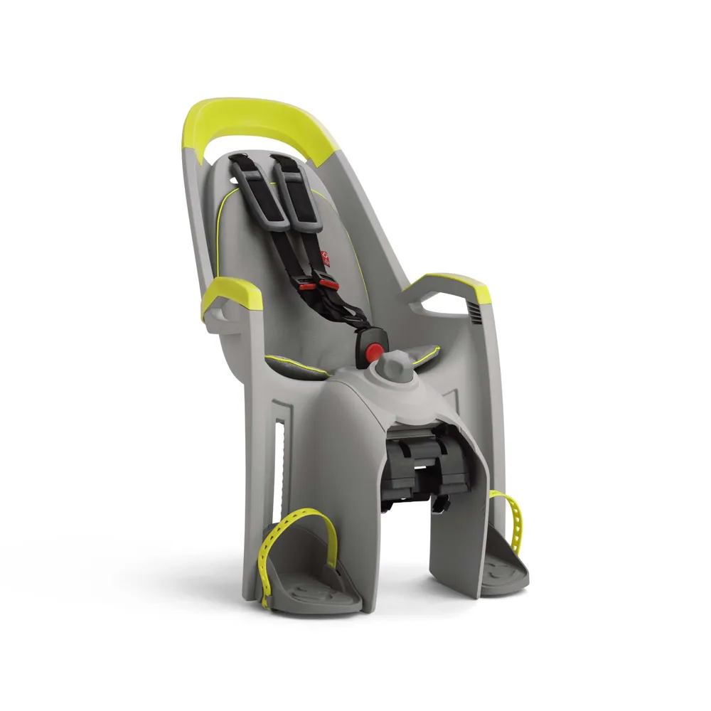 uPRISE Bikes Hamax Amaze Rack Mounted Child Seat W/ Carrier Adapter - Grey/Lime | Price match, 365 day return s, 18-Month Warranty, Finance Available & Free UK Delivery