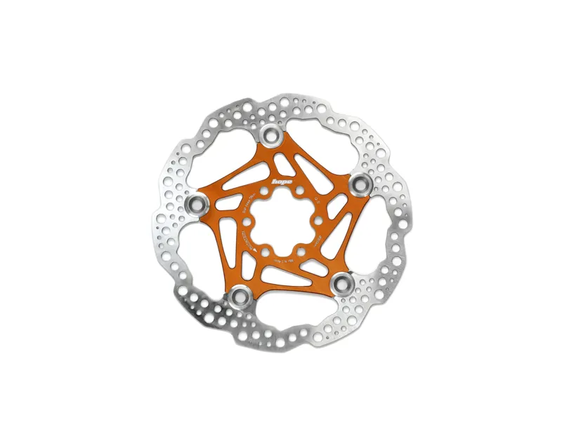 Hope Floating 6 Bolt Disc Brake Rotor - 203mm - Orange