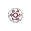 Hope Floating 6 Bolt Disc Brake Rotor - 203mm - Red
