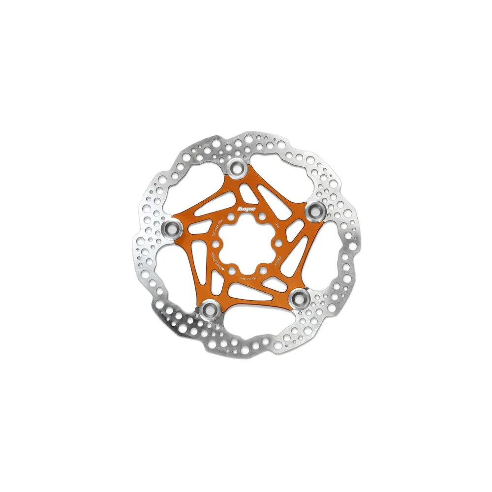 uPRISE Bikes Hope Universal - 6 Bolt - 220mm Floating Disc Brake Rotor - Orange | Price match, 365 day return s, 18-Month Warranty, Finance Available & Free UK Delivery