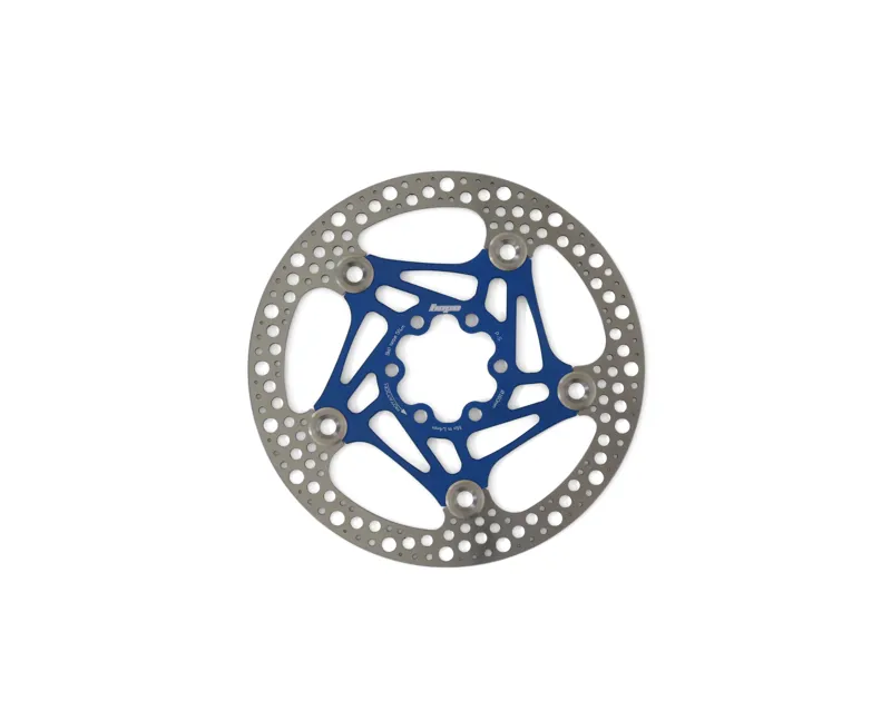 Hope Road 6 Bolt Floating Disc Brake Rotor - 140mm - Blue