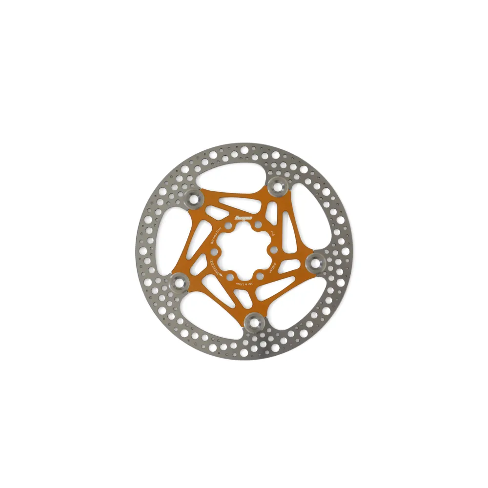 uPRISE Bikes Hope Road 6 Bolt Floating Disc Brake Rotor - 140mm - Orange | Price match, 365 day return s, 18-Month Warranty, Finance Available & Free UK Delivery
