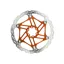 Hope V4 Vented 6 Bolt Floating Disc Brake Rotor - 203mm - Orange