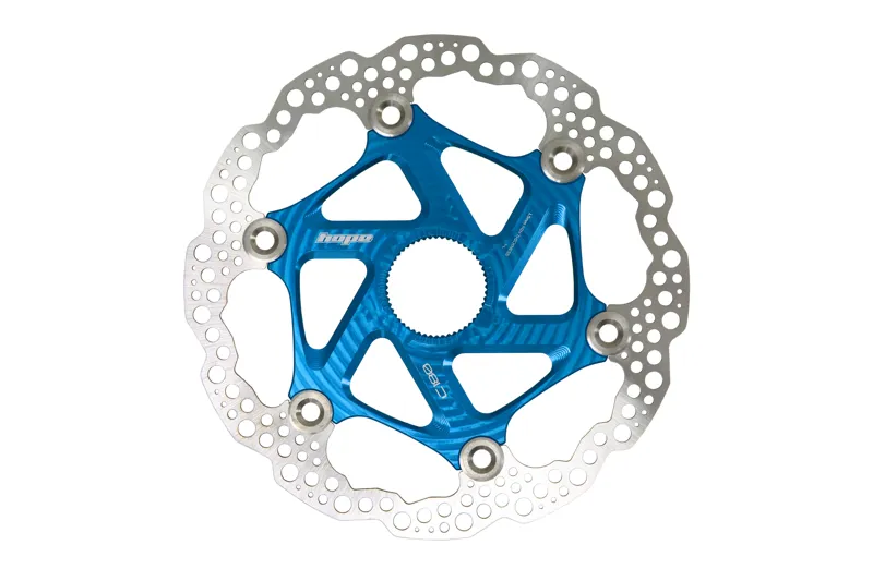Hope MTB Centre Lock Floating Disc Brake Rotor - 203mm - Blue
