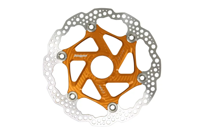 Hope MTB Centre Lock Floating Disc Brake Rotor- 140mm - Orange