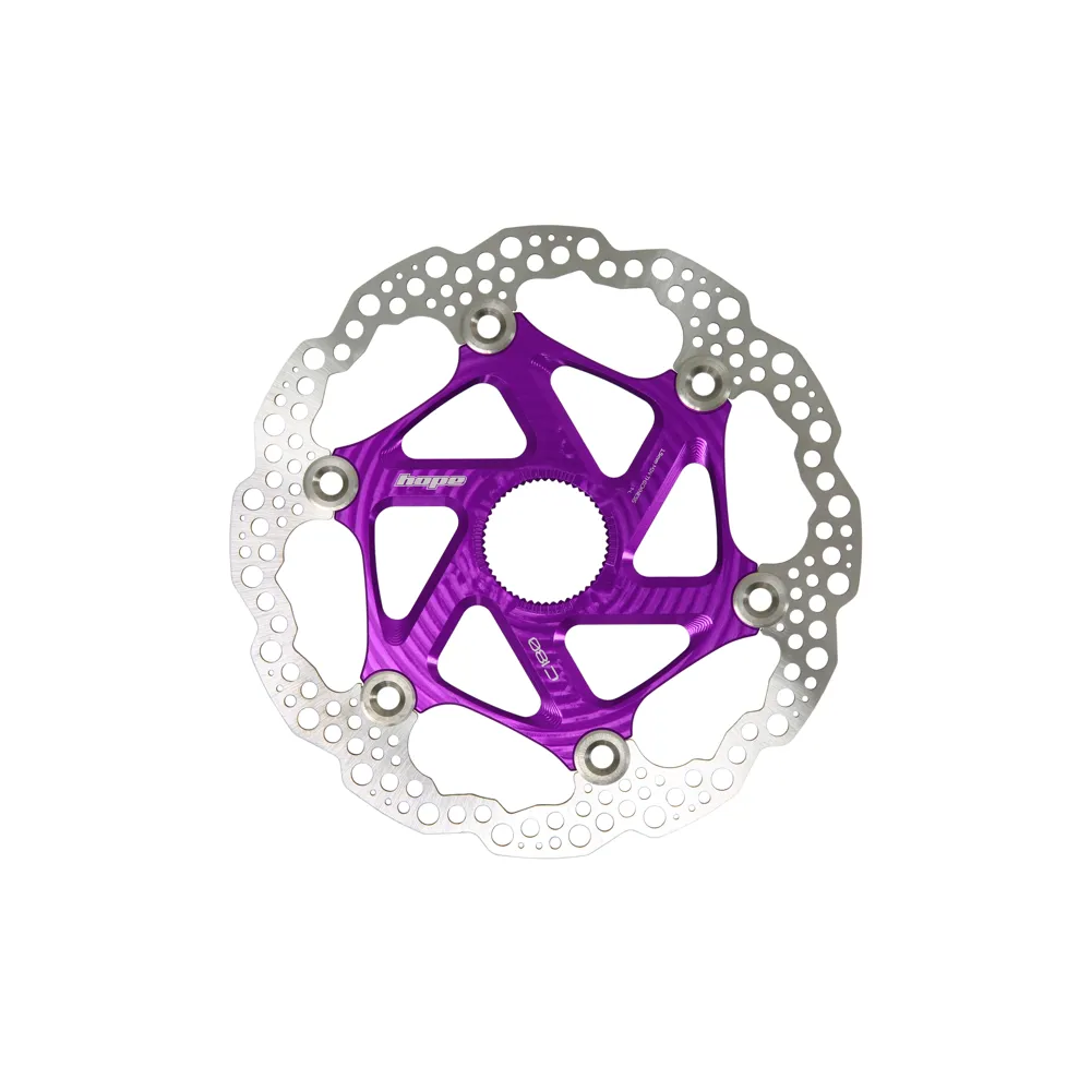 uPRISE Bikes Hope MTB Centre Lock Floating Disc Brake Rotor - 200mm - Purple | Price match, 365 day return s, 18-Month Warranty, Finance Available & Free UK Delivery