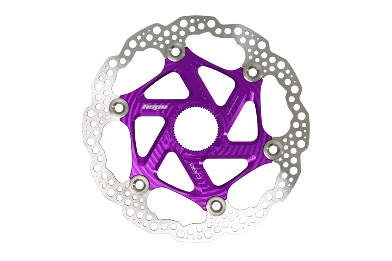 Hope MTB Centre Lock Floating Disc Brake Rotor- 140mm - Purple