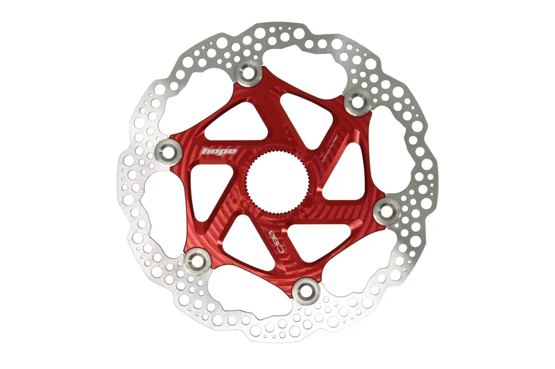 Hope MTB Centre Lock Floating Disc Brake Rotor - 203mm - Red