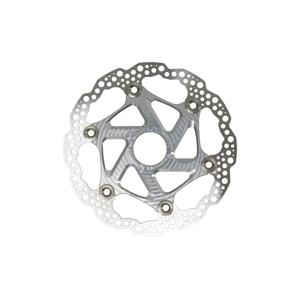 uPRISE Bikes Hope MTB Centre Lock Floating Disc Brake Rotor - 203mm - Silver | Price match, 365 day return s, 18-Month Warranty, Finance Available & Free UK Delivery