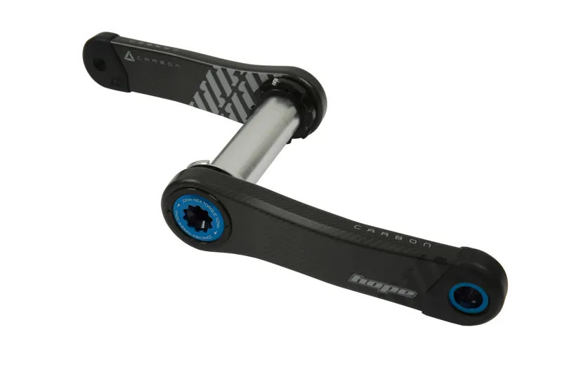Hope Standard 73mm Wide Carbon MTB Crankset - Black/Blue