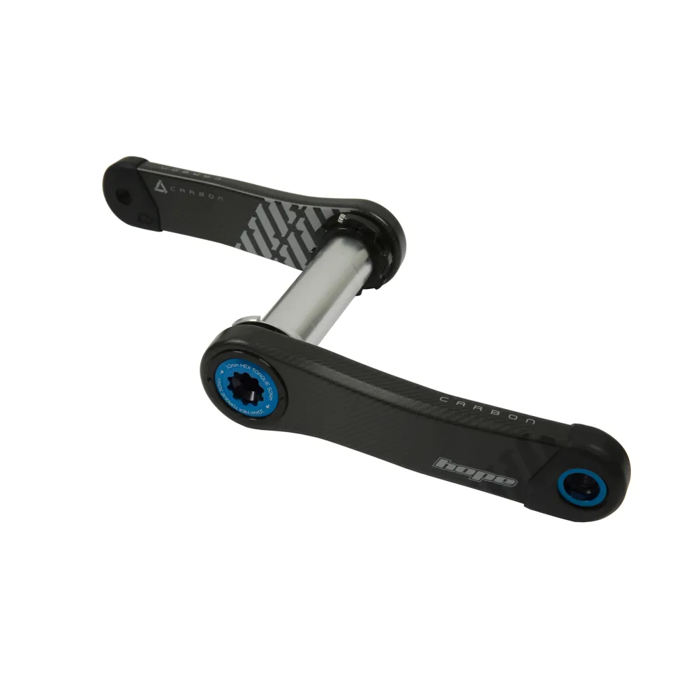 uPRISE Bikes Hope Standard 73mm Wide Carbon MTB Crankset - Black/Blue | Price match, 365 day return s, 18-Month Warranty, Finance Available & Free UK Delivery