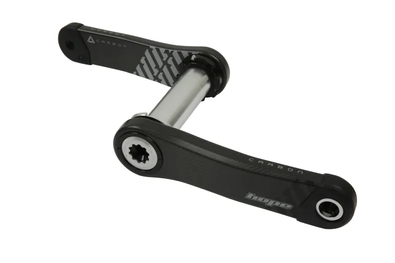 Hope Standard 73mm Wide Carbon MTB Crankset - Black/Silver