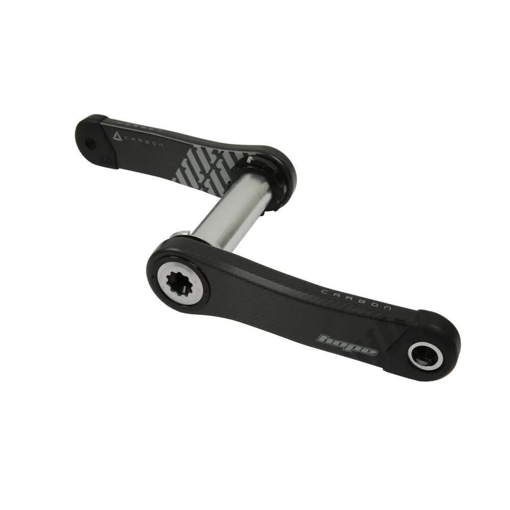 uPRISE Bikes Hope Standard 68/73mm Carbon MTB Crankset - Black/Silver | Price match, 365 day return s, 18-Month Warranty, Finance Available & Free UK Delivery