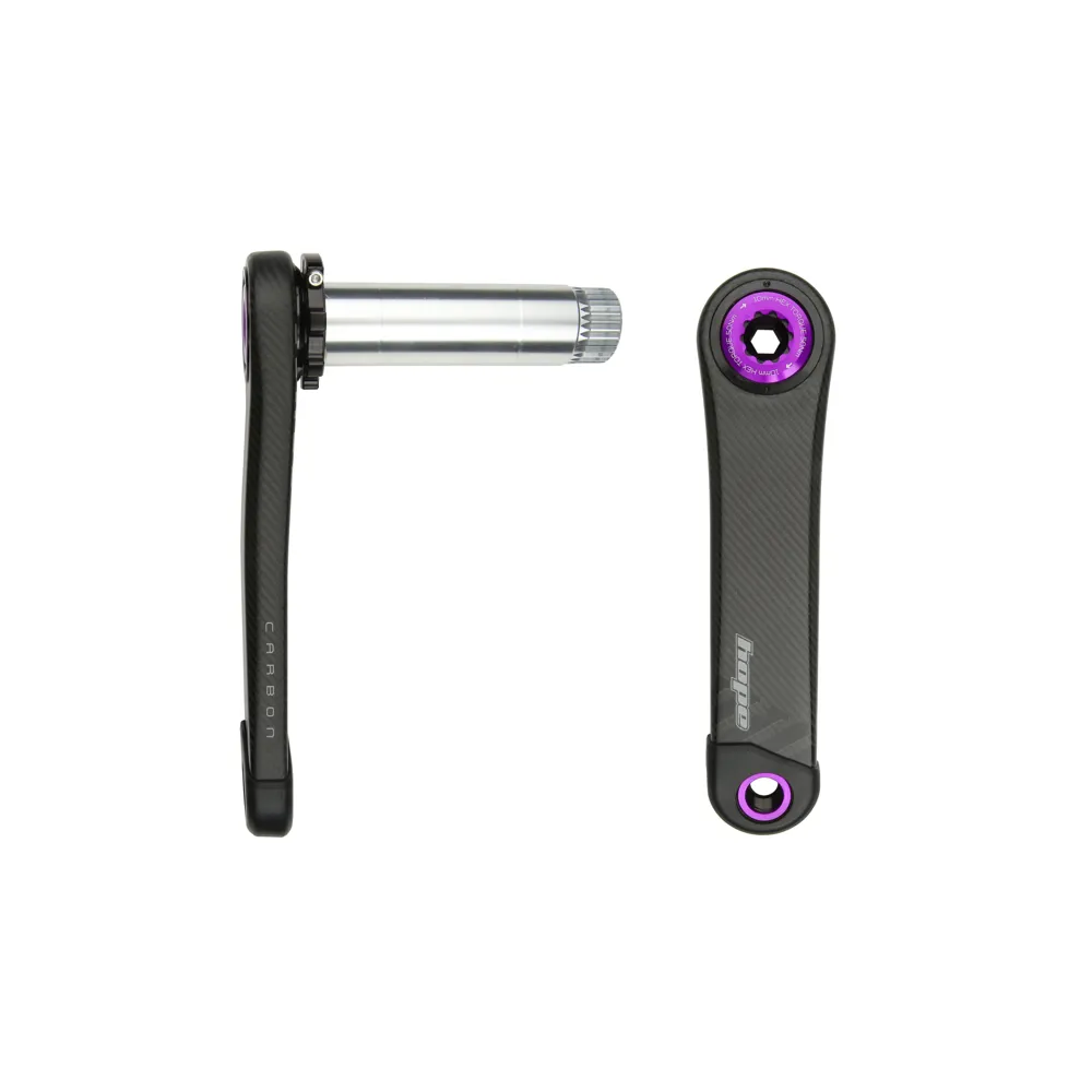 uPRISE Bikes Hope RX Wide 68mm Carbon Gravel Bike Crankset - Black/Purple | Price match, 365 day return s, 18-Month Warranty, Finance Available & Free UK Delivery