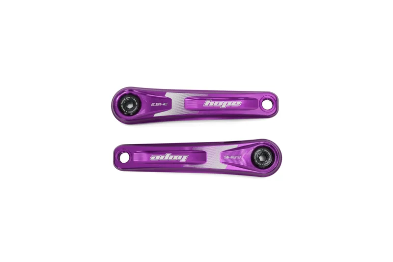 Hope E-Bike Narrow Offset Crankset - Brose/Bosch Q Factor - Purple