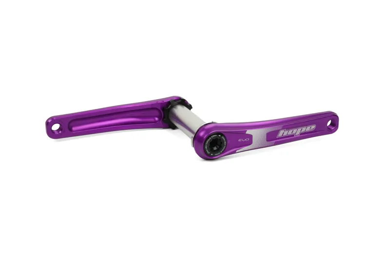 Hope Evo No Spider 83mm Downhill MTB Crankset - Purple
