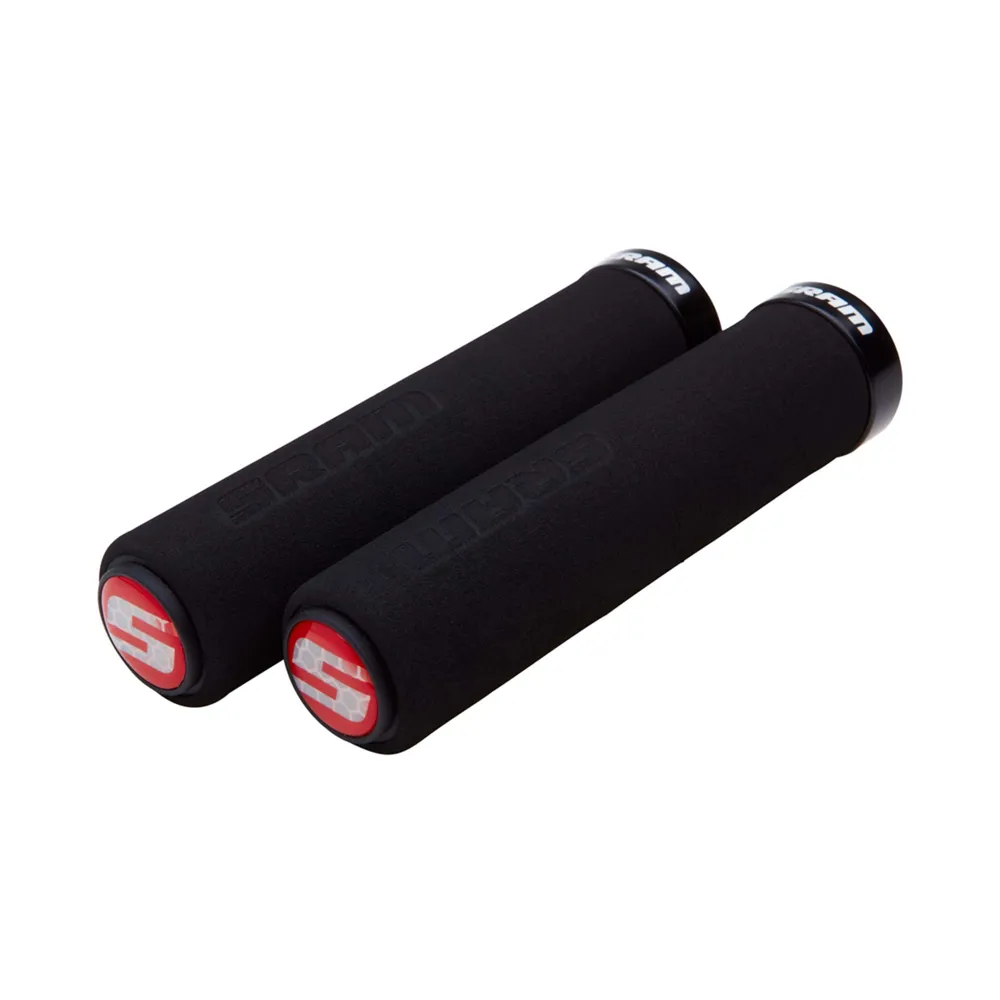uPRISE Bikes Sram Foam 129mm Single Clamp + End Plugs Locking Grips - Black | Price match, 365 day return s, 18-Month Warranty, Finance Available & Free UK Delivery