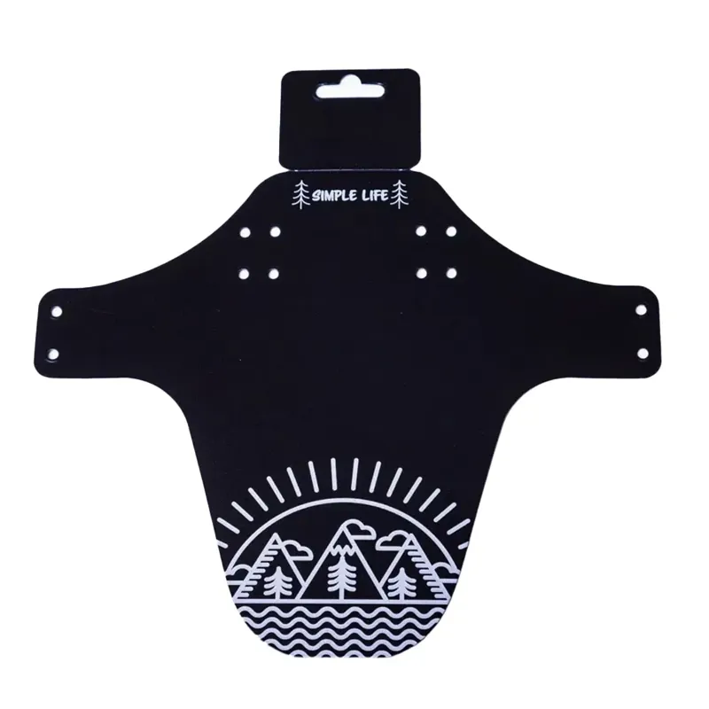 HKT 35Bikes Simple Life Front Mudguard - Black/White