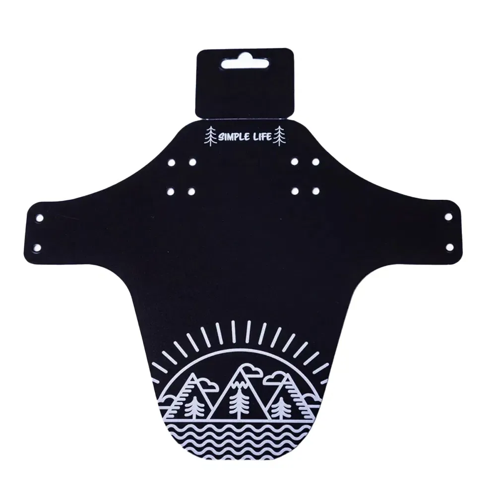 uPRISE Bikes Hkt HKT 35Bikes Simple Life Front Mudguard - Black/White | Price match, 365 day return s, 18-Month Warranty, Finance Available & Free UK Delivery