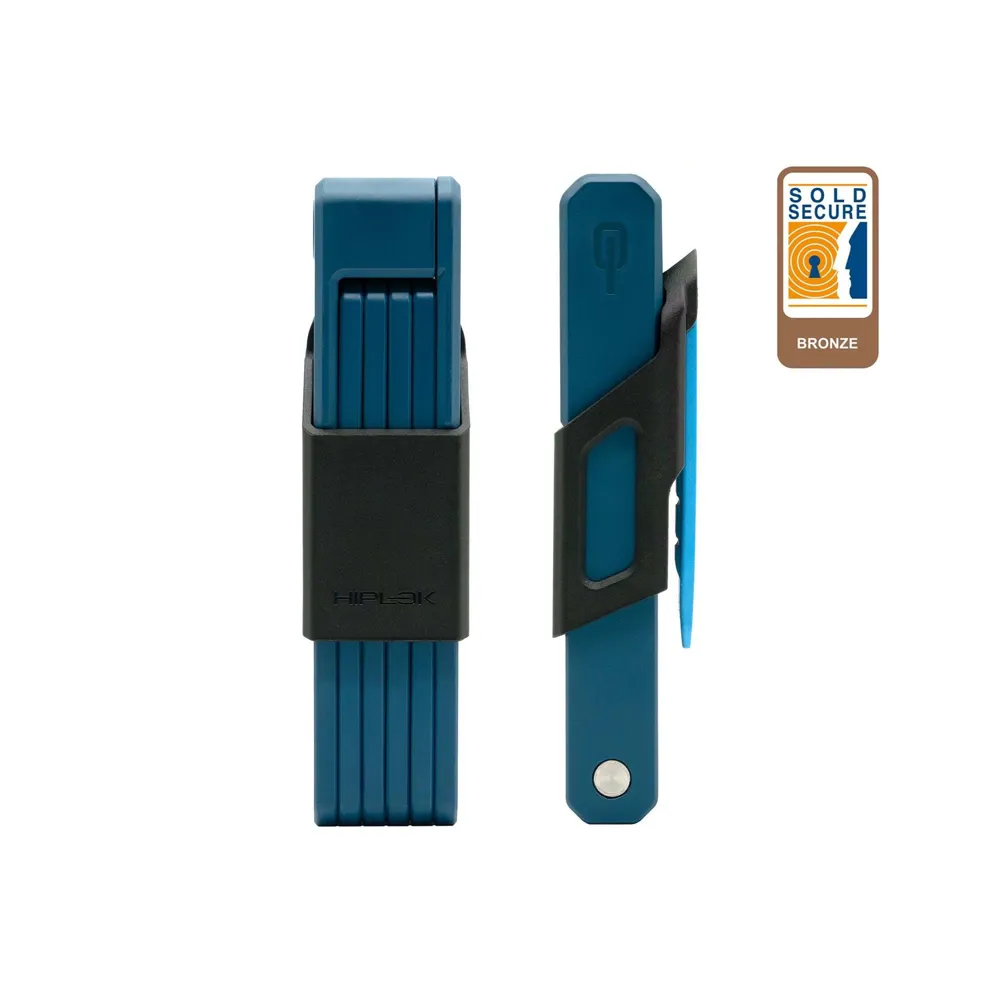 uPRISE Bikes Hiplok Switch Folding Lock - Bronze Sold Secure - Blue | Price match, 365 day return s, 18-Month Warranty, Finance Available & Free UK Delivery