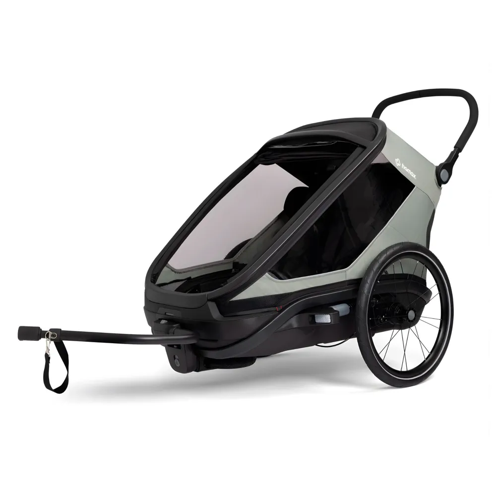 uPRISE Bikes Hamax Outback Next Twin Bicycle Trailer - Green | Price match, 365 day returns, 18-Month Warranty, Finance Available & Free UK Delivery