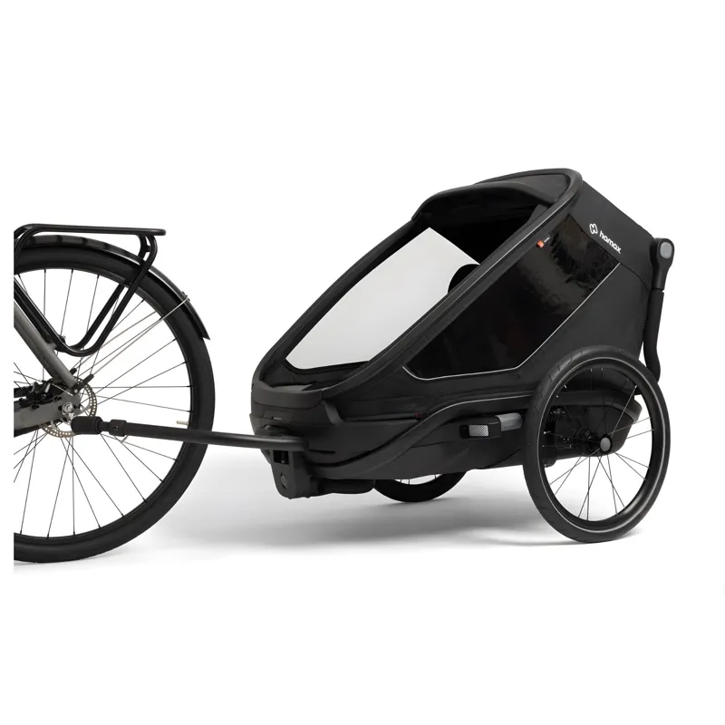 Hamax Outback Next Twin Bicycle Trailer - Black-1