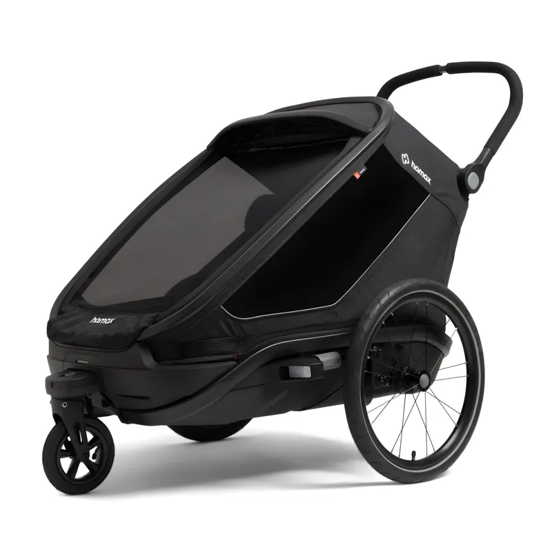 Hamax Outback Next Twin Bicycle Trailer - Black-2